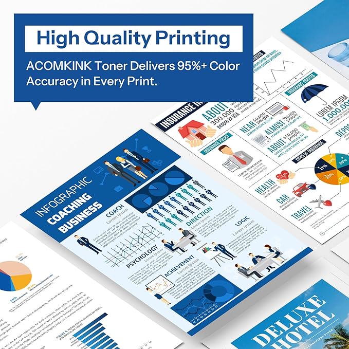 TN227 TN-227BK/C/M/Y High Yield Toner Cartridge Replacement for Brother TN227 TN-227 HL-L3270CDW MFC-L3770CDW HL-L3290CDW MFC-L3750CDW HL-L3210CW Printer 4 Pack