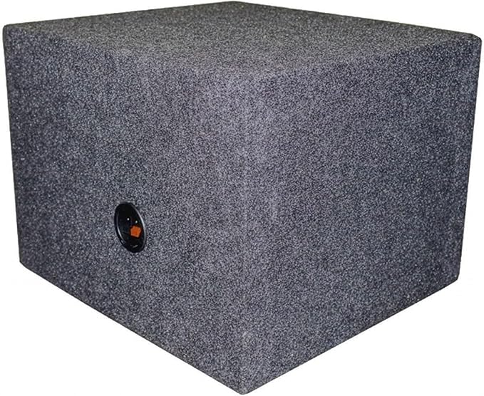 QPower 15 Inch Single Vented Subwoofer Enclosure Box for Car Audio System