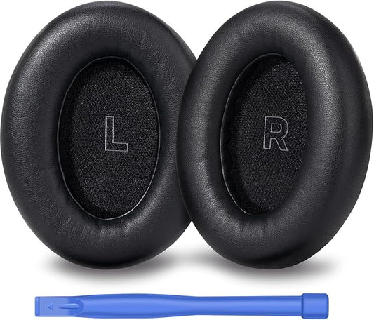Replacement Earpads for Bose QuietComfort Ultra – Premium Memory Foam Cushions with Soft Protein Leather, Enhanced Noise Isolation, Easy Installation, for Bose QC Ultra Headphones (Black)