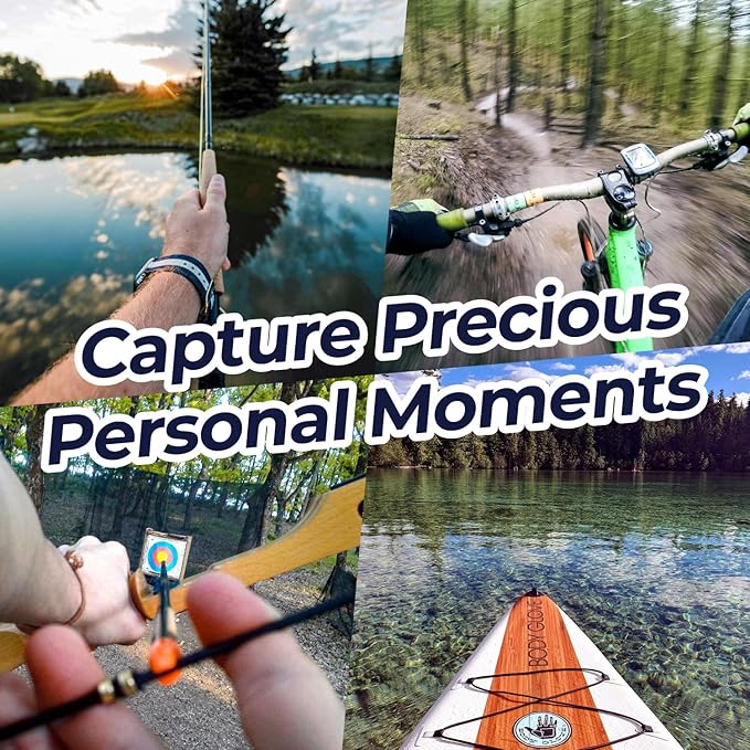 4K Mini Action Camera, Included 64GB, Wearable Camera with 360°Rotatable Clip & Magnetic Clip, for Lecture, Traveling, Pet Walking and Outdoors Activities JS-10B Full Packaging
