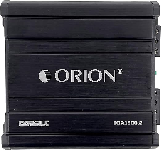 Orion Cobalt 2 Channel Amplifier - 750W RMS, 1500W Max, Class A/B, 2 Ohm Stable, Bass Boost, MOSFET, Car Audio Subwoofer Amp