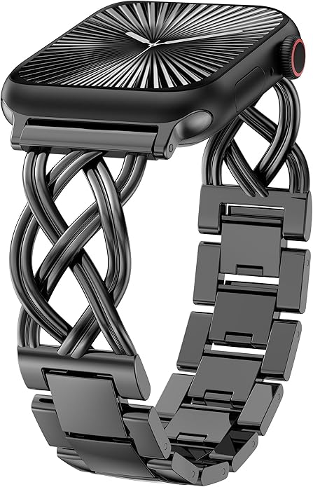 TOYOUTHS Dressy Bracelet Compatible with Apple Watch Bands 38/40/41/42/44/45/46/49mm Women, Celtic Stainless Steel Metal Fancy Nice Pretty Strap for iWatch Series 11 10 9 8 7 6 5 4 Ultra/SE 3 2 1