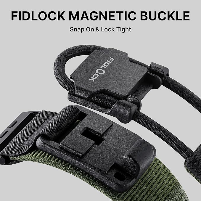 Bandletic Compatible with Apple Watch Ultra 3 Bands for Men, Braided Nylon Loop Replacement Strap with Magnetic Fidlock Hook Rope Buckle for iWatch 49mm, Series 11/10 46mm, 9/8/7 45mm, SE/6/5/4 44mm