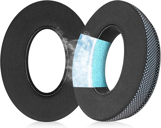 Ice Gel Headphones Replacement Ear Pads for Bose qc45 Replacement Ear Pads - qc35&qc35 ii Replacement Ear pads/qc25 Replacement Ear Pads - Black/Blue