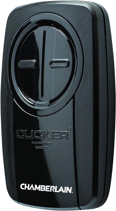 Chamberlain KLIK5U-BK2 Garage Door Opener, Universal Remote Control, Black - Quantity 1
