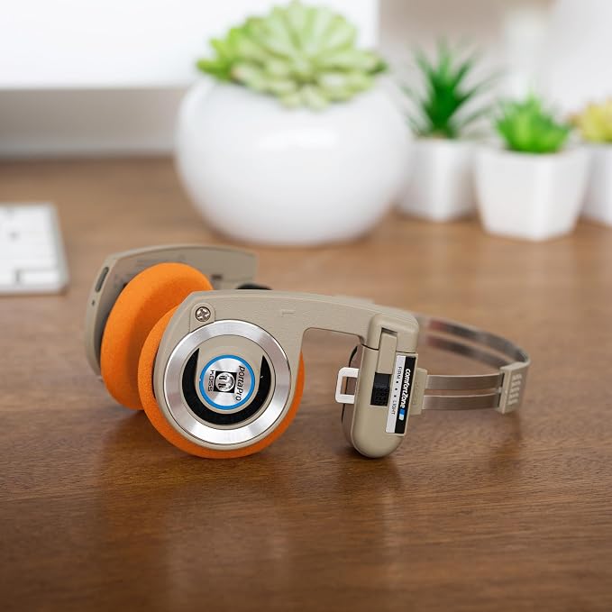 Koss Porta Pro Wireless 2.0 Bluetooth Retro Style, On-Ear Headphones, 20+ Hour Battery, USB-C Charging, Microphone, Analog Audio Pass Through, Rhythm Beige