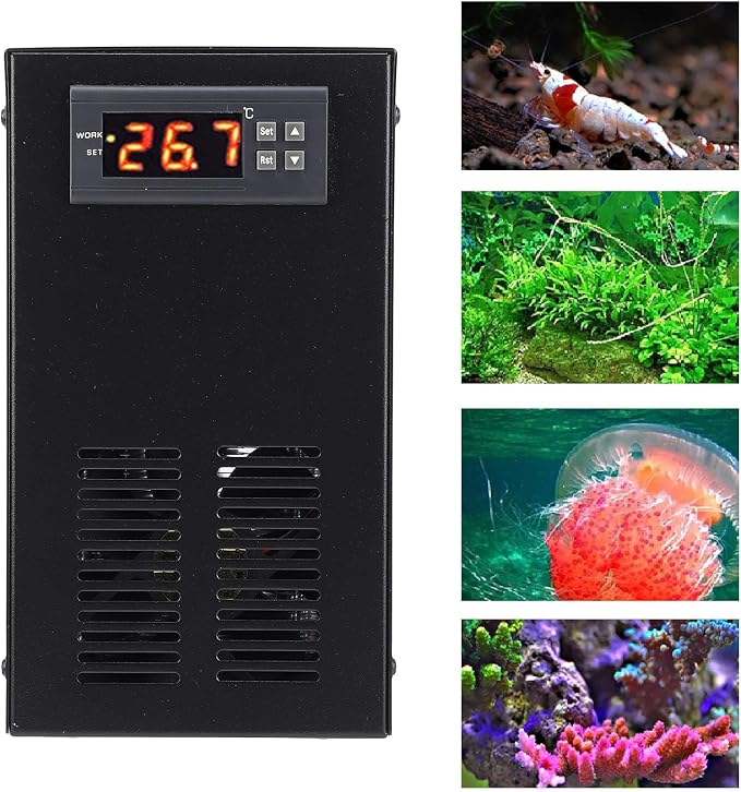 Hydroponic Water Chiller 20L with Tuya APP ControlAquarium Cooling System for Freshwater Marine Fish Tanks, Hydroponic Plant Systems (US Plug)