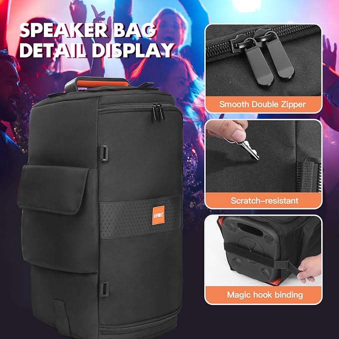 LEFOR·Z Speaker Case Compatible with JBL PartyBox 120,Bottomless Speaker Dust Cover Storage Bag Fits for JBL PartyBox 110 for Outdoor Travel,Cover Only,Without Pull Rod & Wheels