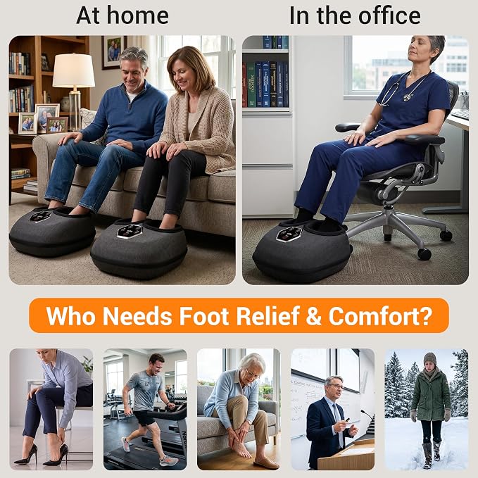 Mynt Shiatsu Foot Massager with Heat, Fathers Day Dad Gifts for Men Husband | [2026 Upgraded] Electric Foot Massage Machine for Plantar Fasciitis, Heated Feet Massage with Multiple Modes,Fits Up to US13