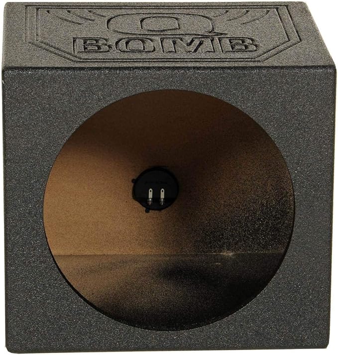 Q Power QBomb 12 Inch Sealed Car Audio Subwoofer Sub Box Enclosure (2 Pack)