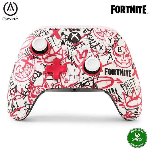 PowerA Wireless Controller for Xbox Series X|S - Fortnite SE, bonus virtual item included, hall effect thumbsticks, low latency wireless, officially licensed, works with Xbox One and Windows 10/11