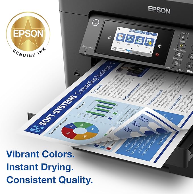EPSON 812 DURABrite Ultra Ink Standard Capacity Black & Color Cartridge Combo Pack (T812120-BCS) Works with WorkForce Pro WF-7310 ,7820, 7840, EC-C7000