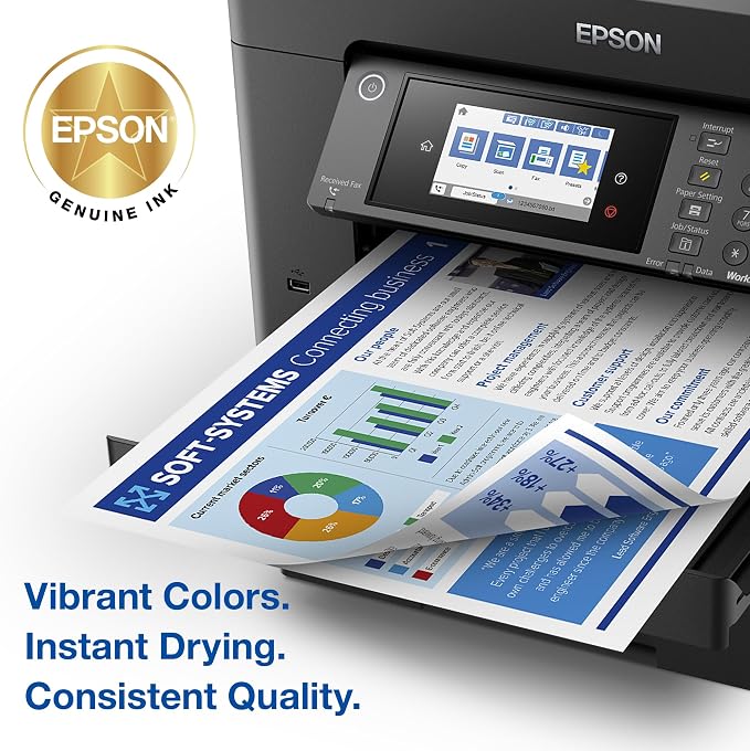 Epson 812 DURABrite Ultra Ink Standard Capacity Black & Color Cartridge Combo Pack (T812120-BCS) Works with Workforce Pro WF-7310,7820,7840,EC-C7000,(Pack of 2)