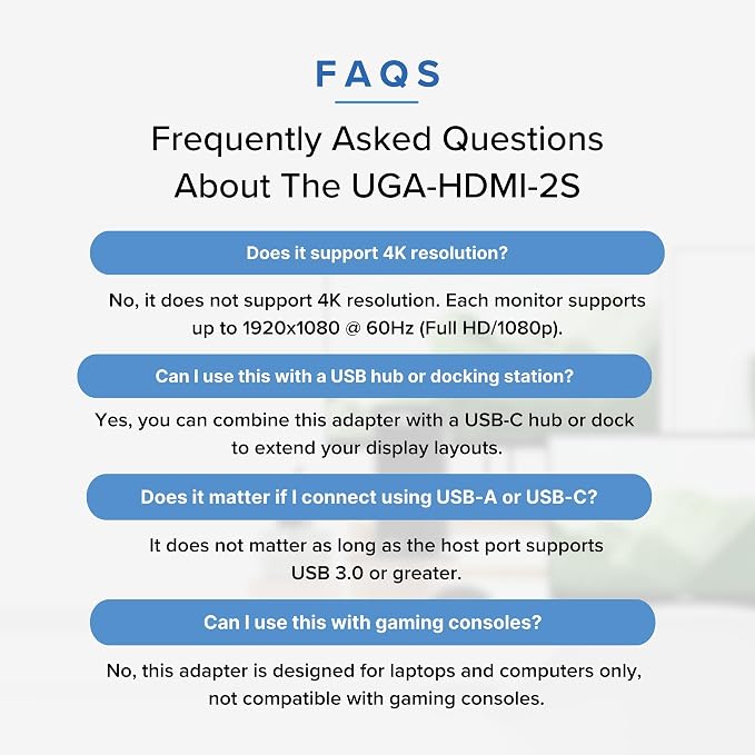 Plugable Dual HDMI Monitor Adapter for M1-M5 & Neo macOS, Windows, ChromeOS - USB-C, Thunderbolt, USB 3.0 Compatible, Supports 2 Displays at 1080p 60Hz, SMI Driver Required