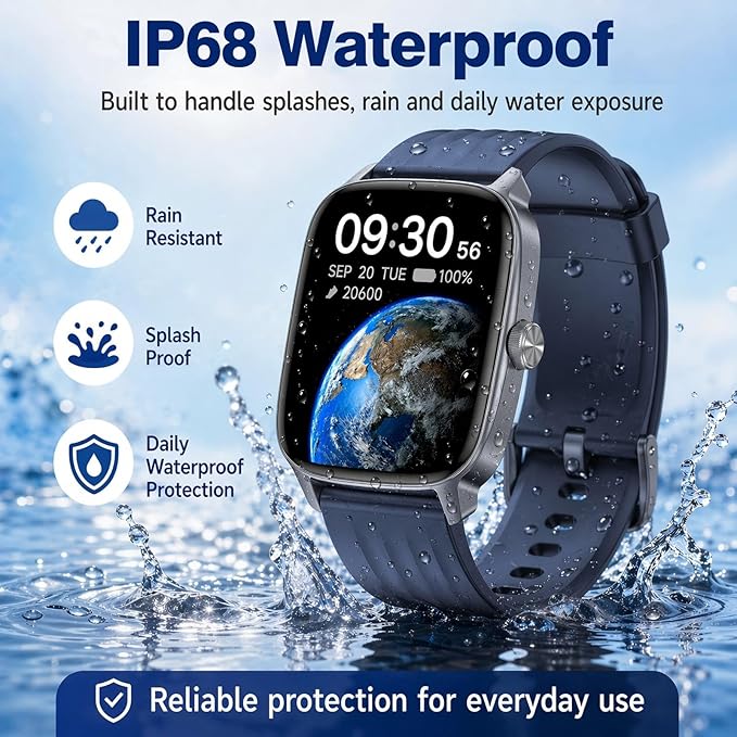 Stiive Pedometer Watch Senior Friendly No App/Phone Required, Waterproof Fitness Tracker Watch with Step Counter Calories/Sleep Tracker for Walking Running for Men Women