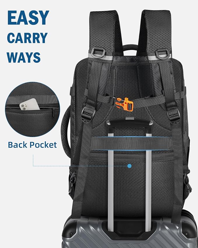 PEKREWS Avata 2 Case, Expandable Carry On Bag for DJI Goggles 3, RC Motion 3, Large Capacity Avata 2 Backpack Fits 17.3 Inch Laptop and DJI Fly More Combo, Travel Drone Carrying Case for Accessories