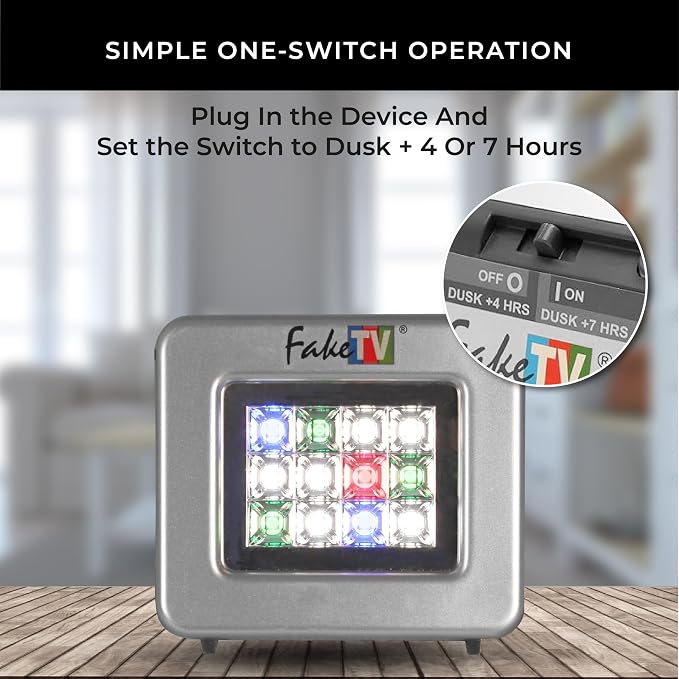 FTV-11 Extra Bright TV Simulator – TV Security Light, Burglar Deterrent