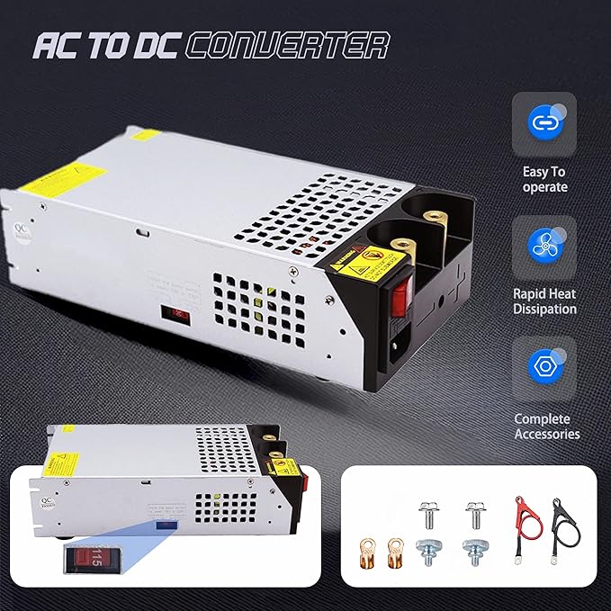 AC to DC 24V 42A 1000W Power Supply Universal Regulated Switching AC to DC Converter AC110V/220V SMPS Transformer Driver Adapter for DIY,LED Strip Light, CCTV Camera Security, RV (DC24V-42A-1000W)