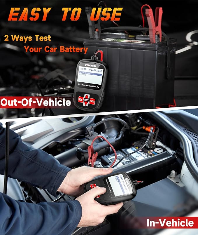 FOXWELL NT604 obd2 Scanner and BT100 Pro Battery Tester