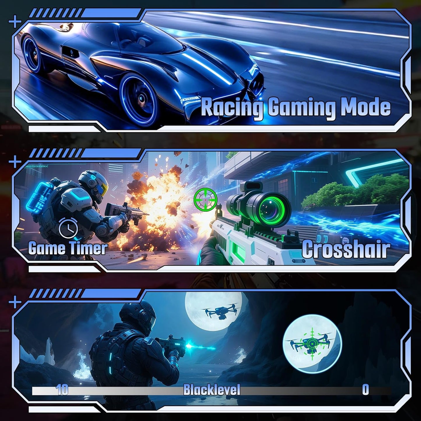 SANSUI Curved 24 Inch Gaming Monitor 160Hz FHD 1080P Computer Monitor,MPRT 1ms 1500R Fast VA Display, Freesync,HDR,3000:1 Contrast Ratio, HDMI2.0,DP1.4, VESA Compatiable(ES-G24C1L HDMI Cable Included)