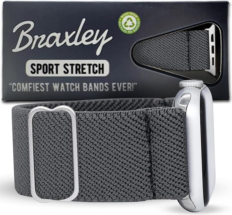 Braxley Bands for Apple Watches - Stretchy and Washable - Adjustable with Apple Watch Bands for Women & Men - Compatible with Apple Watch Series SE Ultra 9 8 7 6 5 4 3 2 1
