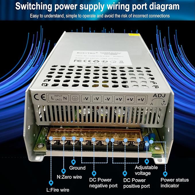 DC 24V 41.6A 1000W Switching Power Supply SMPS AC 110V / 220V-DC 24V Transformer Adapter, for Medical Equipment,CNC,Computer Project of Industrial Power Supplies