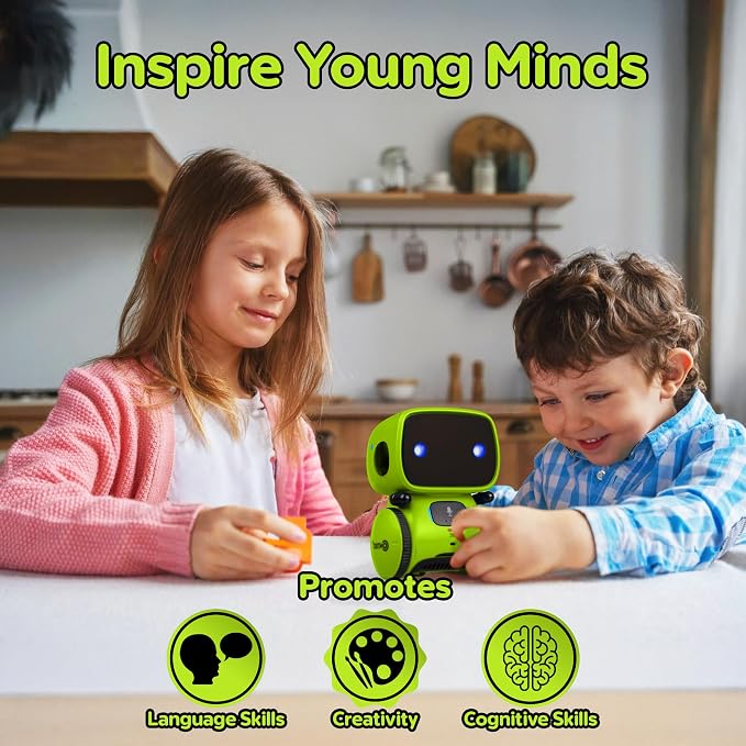 Contixo R1 Kids Robot Toy, Mini Electronic Robot with Lights, Music, Dancing, Touch Sensor, Educational Toy for Boys Girls Ages 3-8