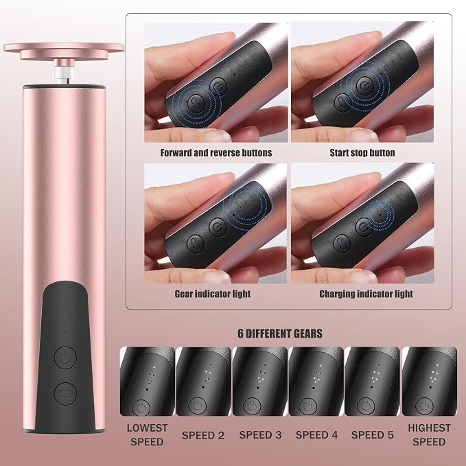 Rechargeable Electric Foot Callus Remover, Pedicure Tools for Feet, Electric Foot File, Heel Scraper for Cracked Heels, Calloused Feet Remover Tool (Pink)