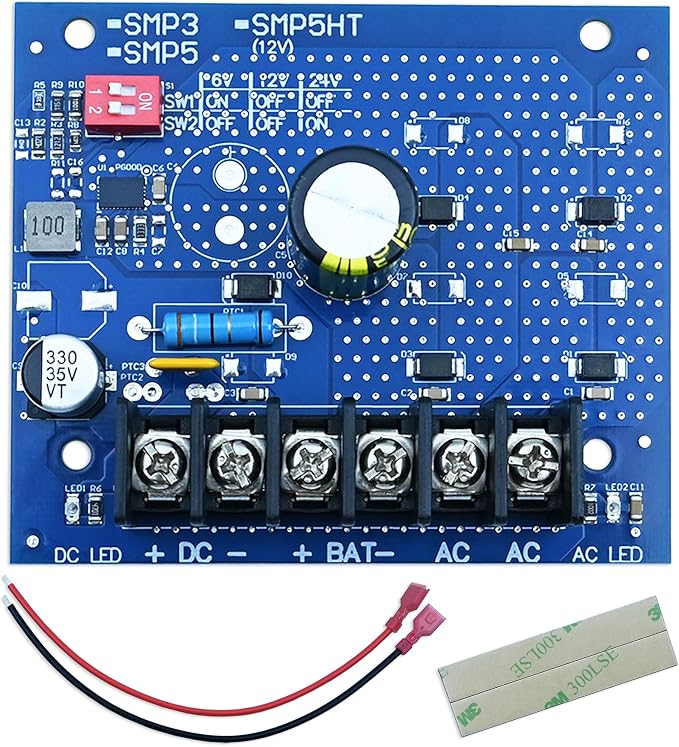 SMP3 Power Supply Charger, Compatible with Altronix SMP3 6 12 OR 24VDC @ 2.5 AMP, A Security Power Solution with Multi-Voltage Output and Battery Backup