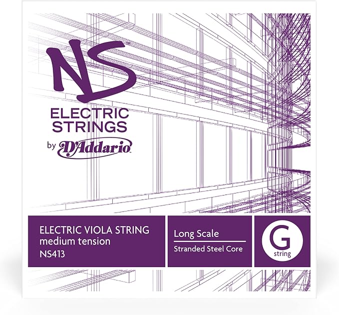 D'Addario NS Electric Viola Single G String, Long Scale, Medium Tension