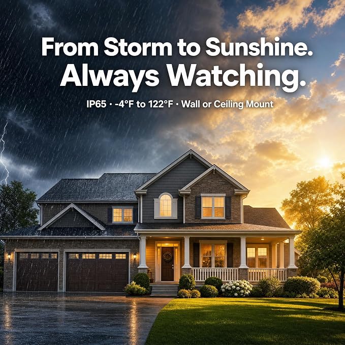 Dzees Solar Cameras for Home Security, 2K Home Security Camera System, Indoor/Outdoor Surveillance, Spotlight & Siren, PIR/AI Detection, Color Night Vision, Cloud/SD Storage,2.4GHz Wi-Fi,IP66, 2 Pack