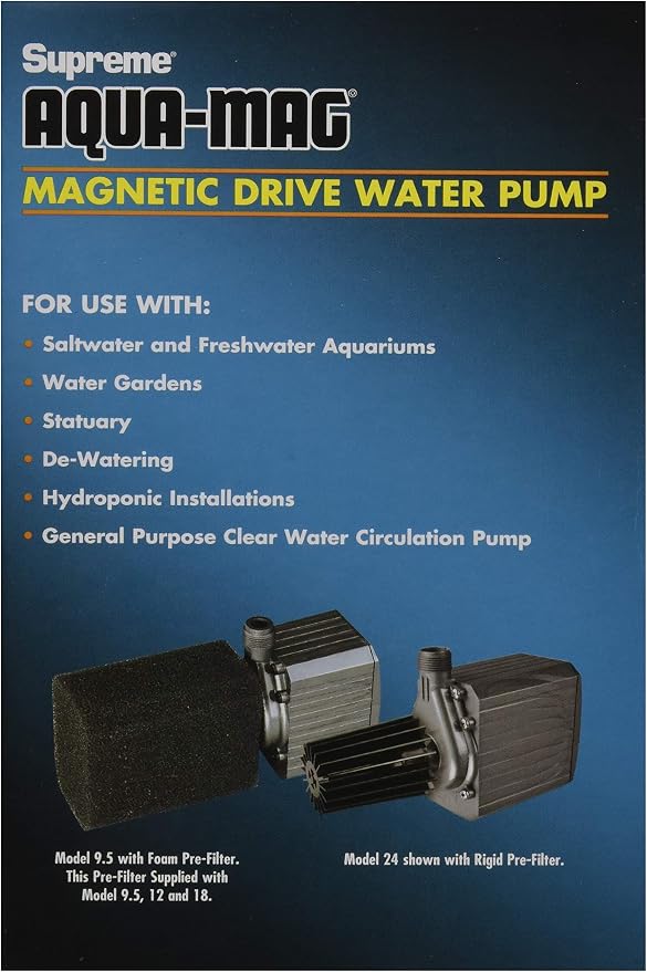 Danner Manufacturing, Inc. Supreme Aqua-Mag 950 GPH Magnetic Drive Water Pump, 02710