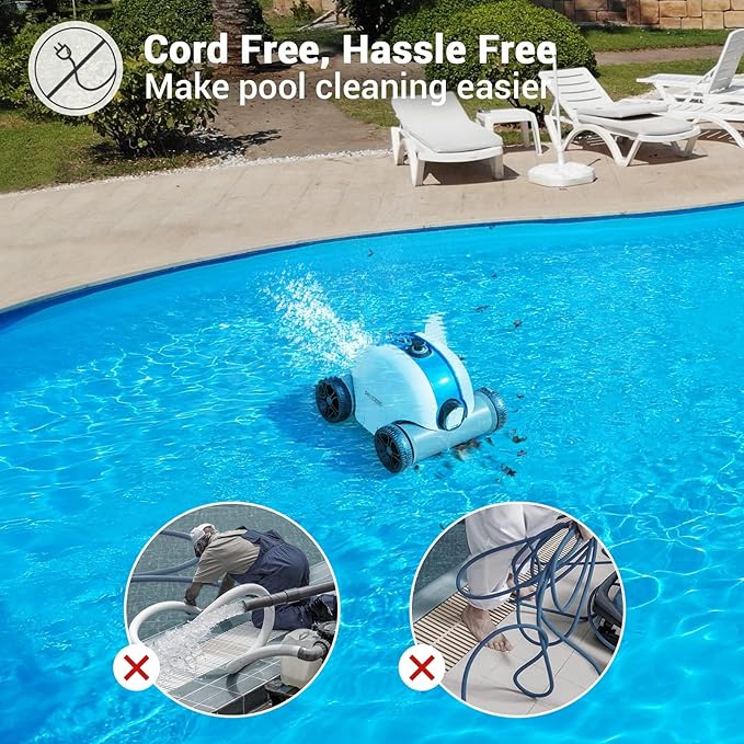 26V Charger Cord Compatible with Seauto Crab CR & Zyerch SAT30 Robotic Pool Cleaner 21.6V Battery Cordless Pool Vacuum Power Charging Adapter Charger Cable
