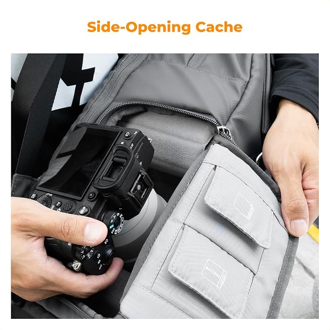 K&F CONCEPT Camera Backpack, Camera Bags for Photographers Large Capacity Camera Case with Raincover,15-15.6 Inch Laptop Compartment Compatible for Canon/Nikon/Sony/DJI Mavic Drone