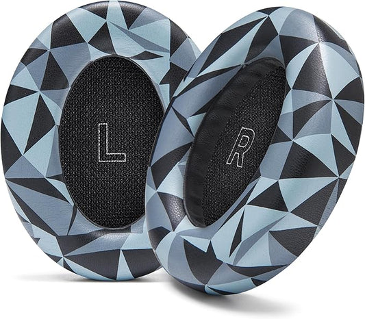 WC PadZ QC Ultra – Upgraded Replacement Earpads Compatible with Bose QuietComfort Ultra Gen 1 & Gen 2 by Wicked Cushions | Enhanced Comfort, Thickness & Durability | Geo Grey
