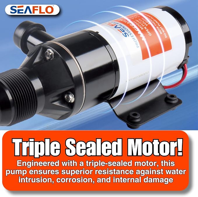 SEAFLO Macerator Pump System 24V for RV Marine 01 Series