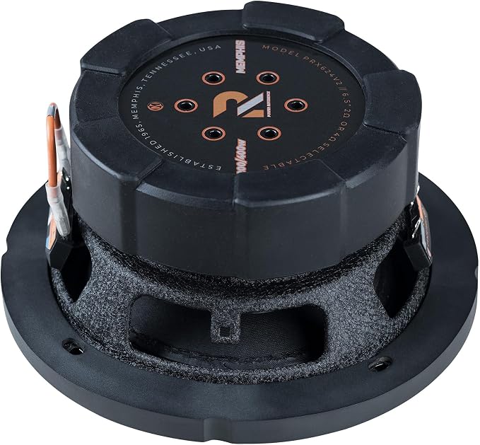 Memphis Audio PRX624 Power Reference Series 6-1/2" Selectable 4 or 2 Ohm Component Subwoofer