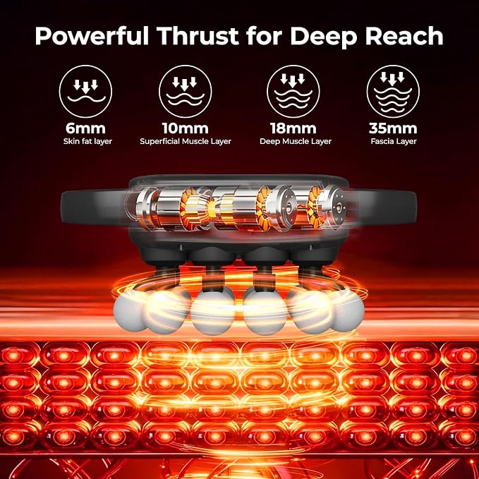 20 Head Massage Gun Set, Deep Tissue Percussion Massager with 3 Modes & 30 Intensities, Pain Relief, Portable & Quiet, Massage Tools for Back, Shoulders, Legs, Foot, Full Body Muscle Relaxation