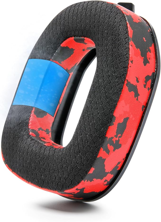 WC Mod Kit A50 - Cooling Gel Earpads + Headband Replacement for Astro A50 Gen 4, Gen 5 & A50X by Wicked Cushions | Enhanced Comfort, Cooling & Durability | Red Camo