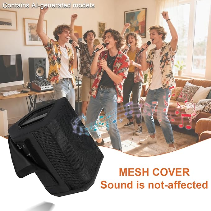 Speaker Cover Compatible with Bose S1 Pro Plus/S1 Pro Portable Bluetooth Speaker,Dustproof Side Opening Mesh Protective Case Bag fits for Bose Speaker(Cover Only)