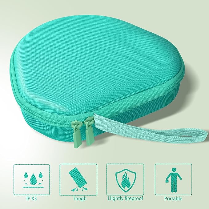 co2CREA Hard Case with Sleep Mode Replacement for Apple AirPods Max 2 / AirPods Max Wireless Over-Ear Headphones (Emerald Green Case)