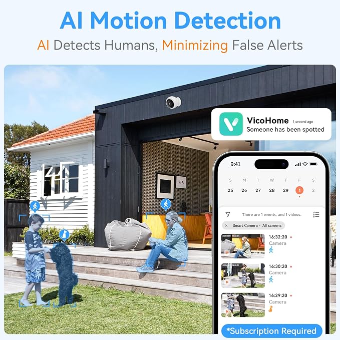 Thybro Magnetic Security Camera 2Pack: No Drill Install 1Min 12KG Pull for Iron Door Refrigerator - Connect Wi-Fi 10S No Lag Indoor Wireless