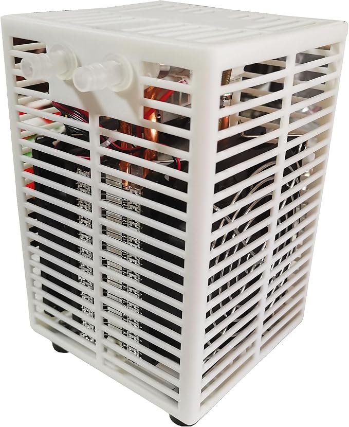 5 Gal Semiconductor TEC Aquarium Chiller - Small 18.9L Water Cooler with Pump/Hose, Hydroponic Cooling for Axolotl Jellyfish Coral Shrimp, Quiet 58dB, 110-240V, No Temperature Control