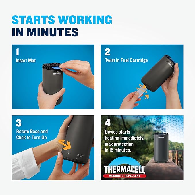 Thermacell Fuel-ZoneGuard Mosquito Repellent Refill; 15-Foot Zone of Scientifically Proven Outdoor Protection; Fuel-Powered; Patio Shield; 300-Hr Refill; Bug Spray Alternative; Scent Free; DEET-Free