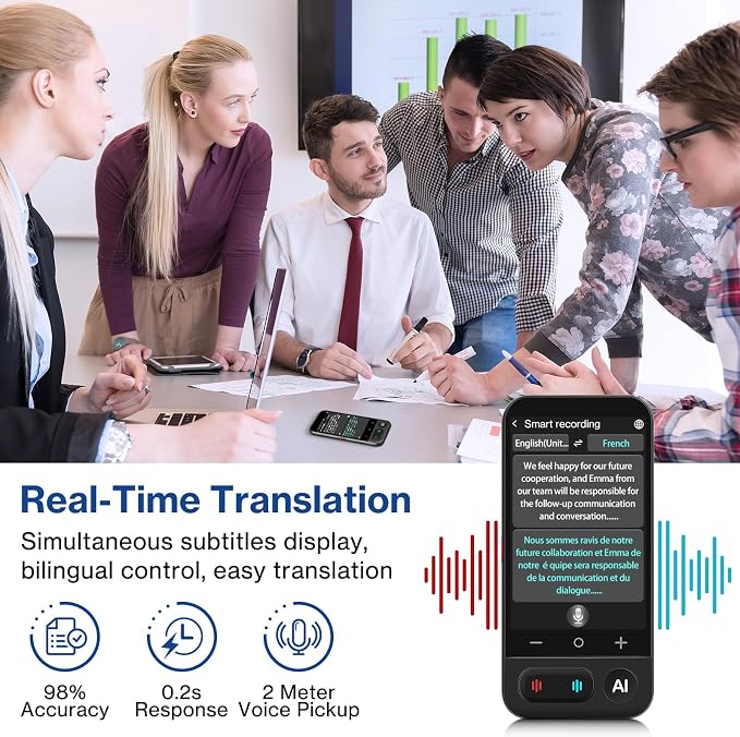 AI Translator, Real-Time AI Conversation & Voice Translator, 149 Languages | AI Conversation, Real-Time Voice Translation, Offline Translation, OCR Camera Translation, AI Recording