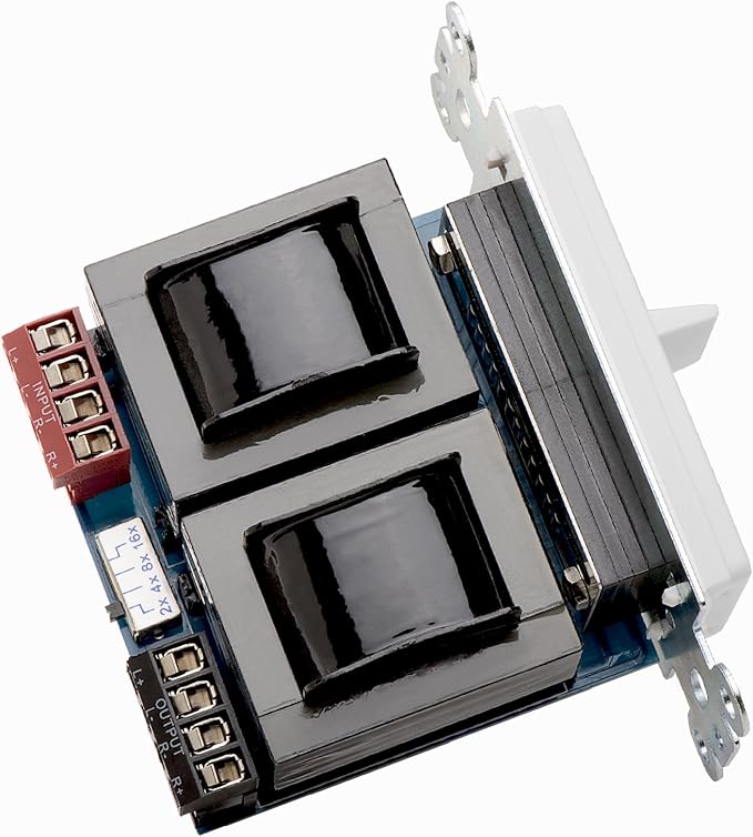 OSD Audio 100W Sleek, Modern, Minimalist Design in Wall Volume Control, Slider White Impedance Matching SLS100