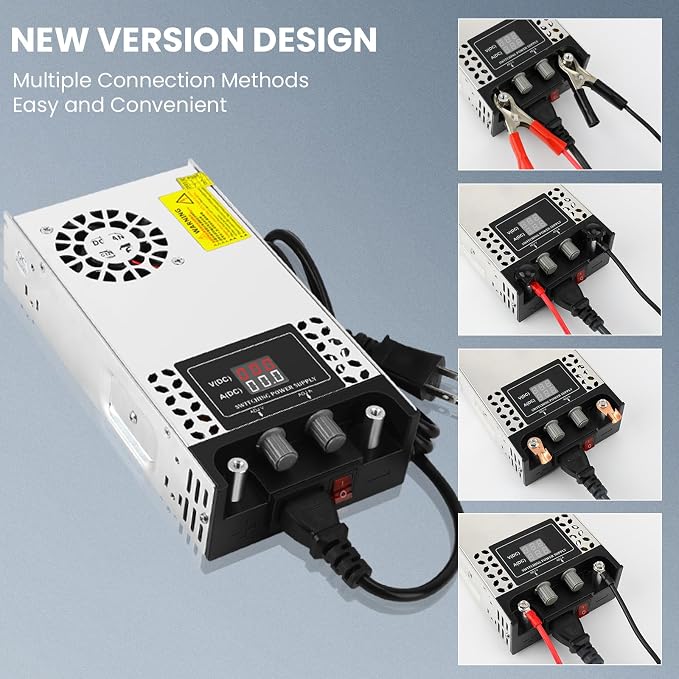 Adjustable 0-36V Power Supply 16.6A 600W, 110V AC to DC 0-36V Buck Converter 0-16.6A 600W Power Supply with LCD Display Adjustable Voltage Current 110V/220V AC to 36V DC Converter