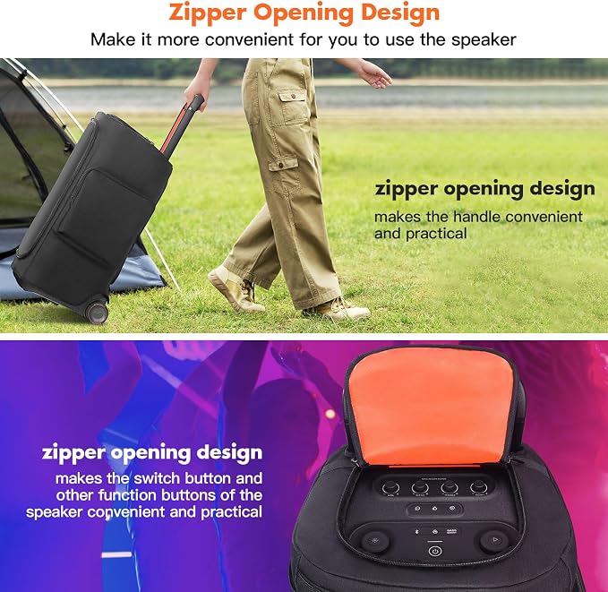 Speaker Cover Compatible with JBL PartyBox 520, Scratch-Resistant, Dustproof, Portable with Storage Bag for Outdoor and Lightweight Travel Cover