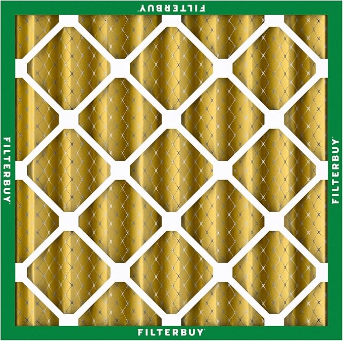 Filterbuy 24x24x4 Air Filter MERV 11 Superior Pet & Allergy Defense (3-Pack), Electrostatic Pleated HVAC AC Furnace Filters Replacement, Made in USA (Actual Size: 23.38 x 23.38 x 3.63)
