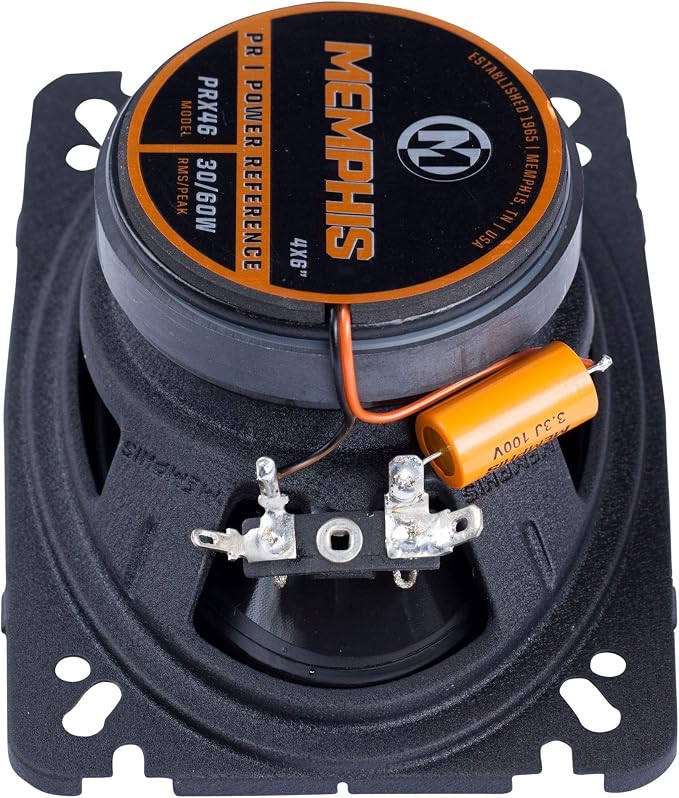 Memphis PRX46 Power Reference Series 4X 6 2-Way Coaxial Speakers with Swivel Tweeters - Pair